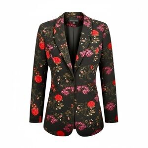 Cynthia Rowley Floral Patterned Blazer